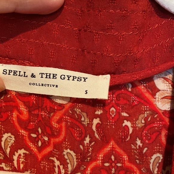 Spell & The Gypsy Dress - Red Patterned - Picture 2 of 4